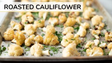 ROASTED CAULIFLOWER RECIPE | how to roast cauliflower